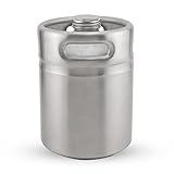 64 oz Mini barril KegWorks mke-ss-et barril estilo acero inoxidable cerveza Growler – 2 l
