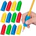 The Classics 12-Pack Triangle Pencil Grips, Assorted Bright Colors, 1.75-Inch Long (TPG-16212)