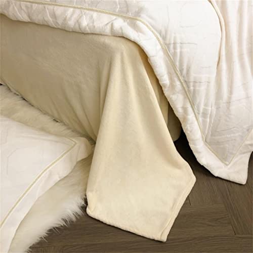 Housse de couette velours gaufré Queen Size 4 pièces parure de lit douce - 3