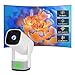 WiFi/WLAN günstig Kaufen-【Autokorrektur Autofokus】 Eroshoo Outdoor Mini Beamer R1 mit Akku,WiFi 6 BT5.2 Beamer Android TV 11.0,10000Lumen Videoprojektor 1080P Unterstützung 4K Heimkino Projector für Smartphone/USB-Weiß