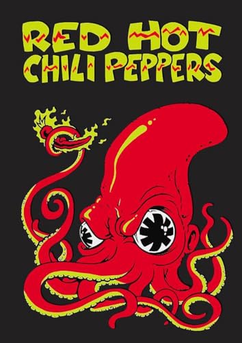 Frenchiart Poster Métallique Red Hot Chili Peppers avec Aimant Mural, 30 cm x 42 cm