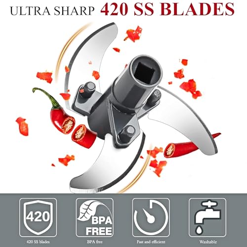 Manual-Food-Processor-Vegetable-Chopper-Small-Hand-Pull-String-Garlic-Onion-Cutter-for-Veggies-Ginger-Fruits-Nuts-Herbs-etc-BPA-Free-Food-Safe-Material-900ml-Gray