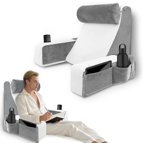 HOMCA Lesekissen für Bett und Sofa Bücherkissen mit Abnehmbarer...