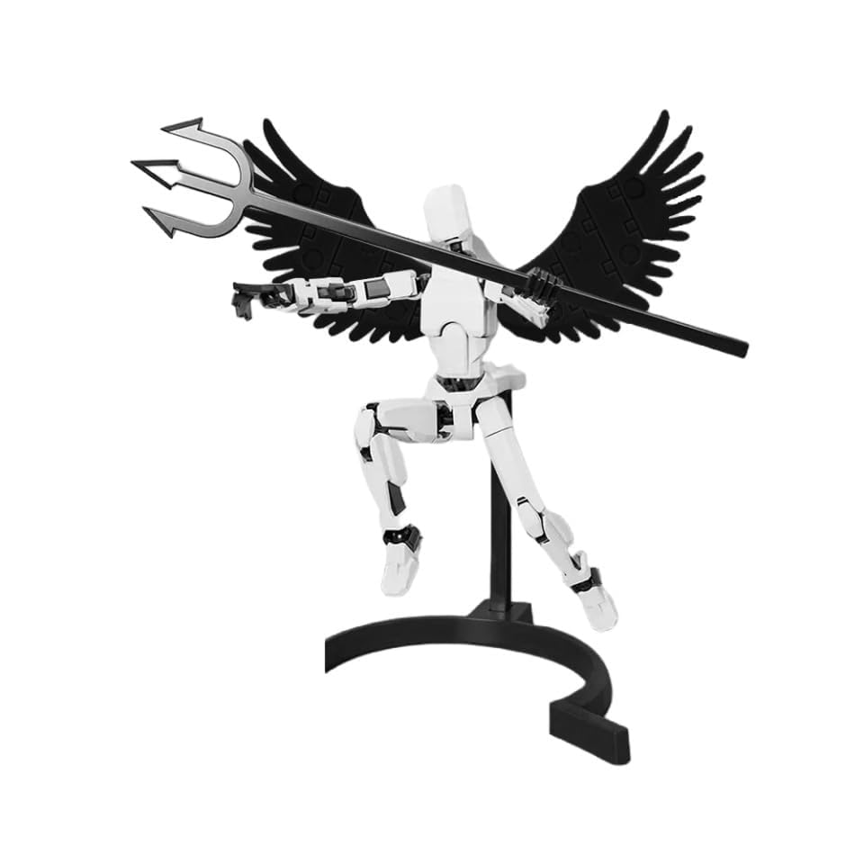 Image of YOURKARTS.COM DIY 3D Printed Robot Action Figure ? Realistic Human-Like Toy with Flexible Joints | Durable BPA-Free Plastic Build for Kids, Adults or Desk Display | car Accessories 2025