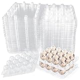 WEFHEF 50 Portauova per Uova di Quaglia a 12 Posti - Scatole in Plastica per Uova di Quaglia, Vassoio Contenitore per Uova Quaglia per Aziende Agricole Domestiche o per Conservare e Trasportare