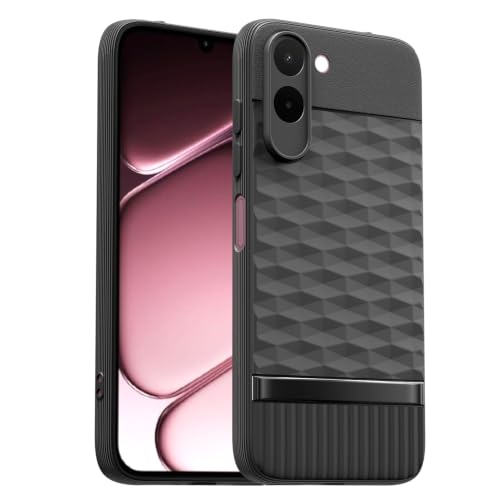 Image of Pikkme Back Cover for OnePlus N6x Camera Protection 3D Hexa Cube Design Silicone Protective Bumper Case (Black)