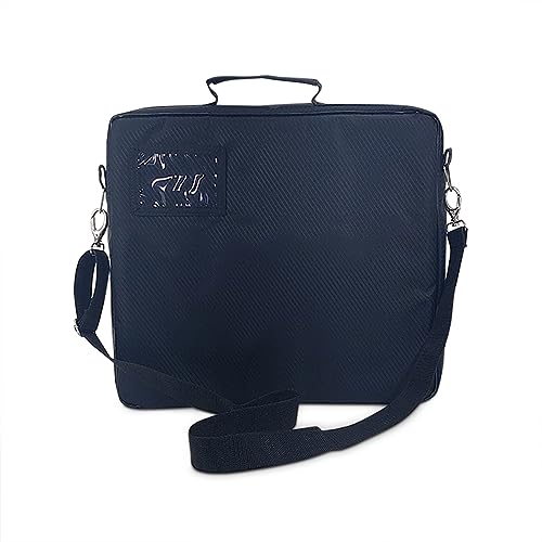 Bolsa pasta maleta paramentos maçonico maçonaria dourado (Preto com bordado dourado)