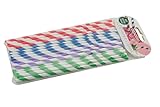 apollo THE HOUSEWARES BRAND Flexi Paper Straws-Stripe pk40