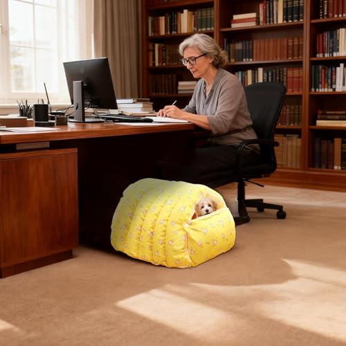 Cama para gatos semicerrada desmontable que soluciona la falta de sueño 8