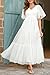 Pinup Fashion Maternity Photoshoot Dress White Baby Shower Pregnancy Summer Wedding Flowy Boho Mesh Flutter Sleeve Maxi Dresses 2026