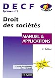  Decf Epreuve N° 1 Droit Des Societes. Manuel Et Applications, 6eme Edition