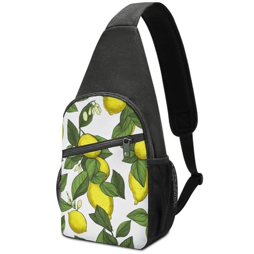 Bolso bandolera amarillo ligero para senderismo y viaje miniatura 1