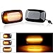 Polarlander Car Side Marker Lights Dynamic LED Turn Signal Indicator Rearview Mirror Lamp Compatible for Toyota Landcruiser Land Cruiser 70 80 100 Series 98-07 Smoked Lens Pack for 2