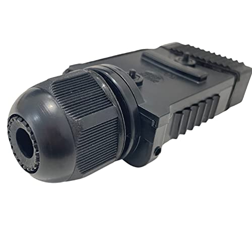 Trailer Vision 50 Amp Anderson Connector Cover with Red Rubber LED Light Indicator - 50A Anderson Type Plug Protective Cover for Towbars, 4WD, Caravans