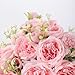 Artificial Peonies Silk Flowers, Pink Faux Peony Bouquet 2 Bundles Florals Arrangements for Farmhouse Home Boho Wedding Table Centerpiece, Fake Plastic Flower Bulk for Vase Decoration (Light Pink)