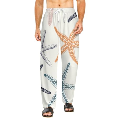 Étoile de Mer bas de pyjama femme long avec poches latérales