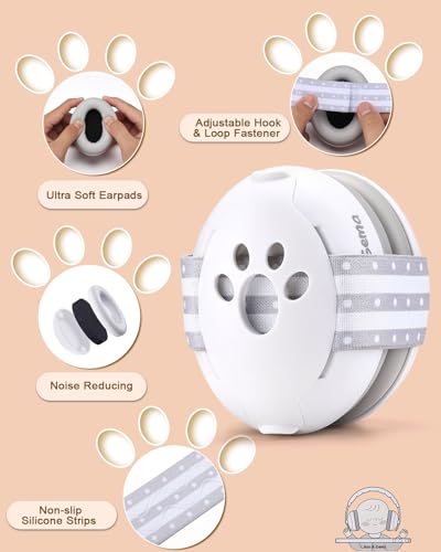 Lilian&Gema ABLGEF0101 2-In-1 Baby Ear Muffs Noise Protection thumb #1
