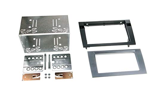 Kit de montage d'autoradio 2 DIN Audi A4 B6 et Seat Exeo anthracite