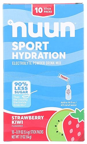 NUUN Strawberry Kiwi Sport Powder 10 Count, 0.19 OZ