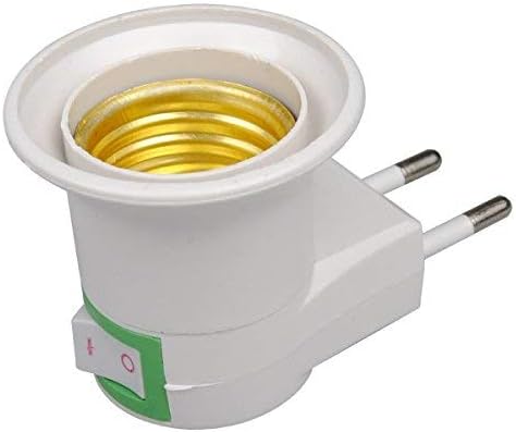 Injuicy Adapter Lamp Holder Night Light from Plug to Socket E27 with Switch
