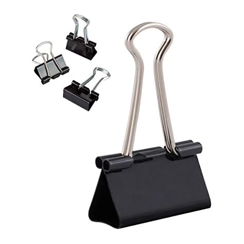 D.RECT Pack of 12 Multi-Function Document Clips Cover