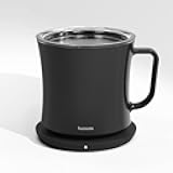 HURKINS Smug Mug Warmer V2 | Premium Temperature Control Mug & Heating Base | 55 °C (131 °F) Smart Warming | 1-Year Replacement Warranty | Gift Ready Packaging | USB-C Charger (Grande Black)