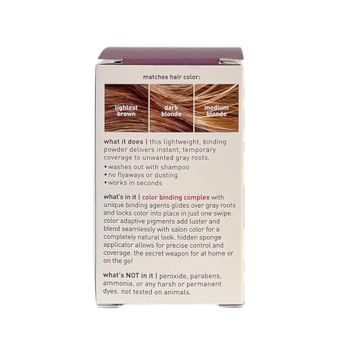 Image of Style Edit Root Touch Up Powder | Temporary Hair Color for Gray Roots and Thinning Hair | Salon-Quality, Transfer-Resistant Hair Concealer | Light Brown, 0.13 oz (Pack of 2)