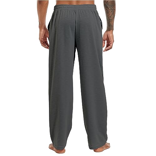 Inner Wish Men's Pajama Pant, Soft Mens Lounge Pants Sleep Bottoms with Pockets Drawstring3