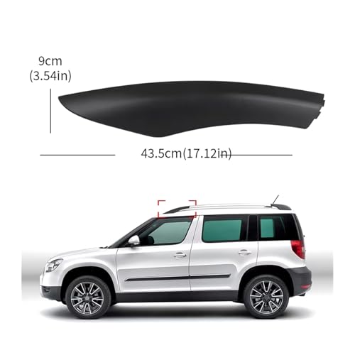Couvercle barre de toit Skoda Yeti cassé ? Solution de rechange avant gauche