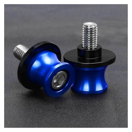 Diabolos Béquille de Stand Diabolo Moto pour Kawasaki ZX9R ZX 9R 1998-2003 Vis De Béquille Arrière De Bras Oscillant 8 Mm(Bleu)