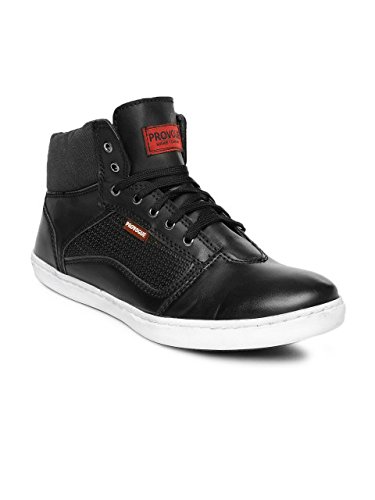 Provogue Men Black High-Top Sneakers 