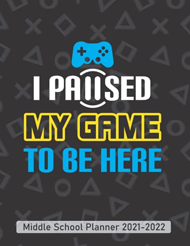 Middle School Planner 2021-2022 for boys: Student Agenda Book to Note/Date All Assignments, Projects, Events | Daily Planner for School with Subjects