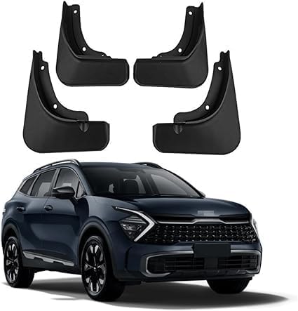 ZHMYDY 4 Pcs Car Mud Flaps for Kia Sportage 2023+, Mudflaps Strong Toughness Baffle Protection All Weather Protector Easy Installation Waterproof Easy Install Guard Mudguards Parts