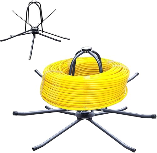 WUDLEP Underfloor Heating Pipe Decoiler, Floor Heating Pipe Coil Cable Wire Decoiler, Cable Decoiler Pipe Decoiler for PEX PERT PEUnderfloor Heating Pipes, Bearing 200kg