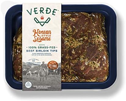 Verde Farms 100% Grass-fed Korean Style Sesame Beef Sirloin Tips, 1 lb