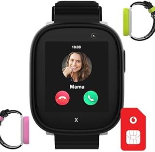 Vodafone Xplora X6 Play Smartwatch für Kinder | 50€ Amazon-Gutschein nach SIM-Registrierung | Anrufe, SOS-Knopf, GPS, Kamera | Loops in Pink + Grün