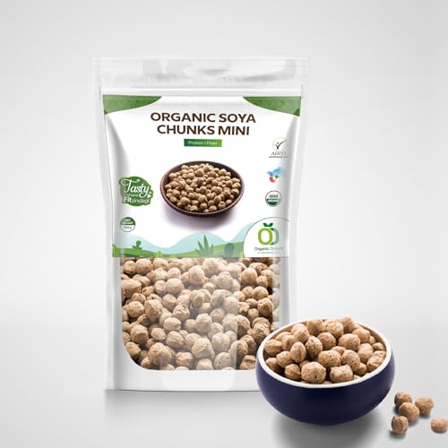 Image of Organic Soya Chunks Mini 900gm By Organic Delight USDA Certified Healthy & Tasty Soya Bean Chunks With Natural High Protein Source Of Dietary High Fiber Fresh Wadi 900 gm