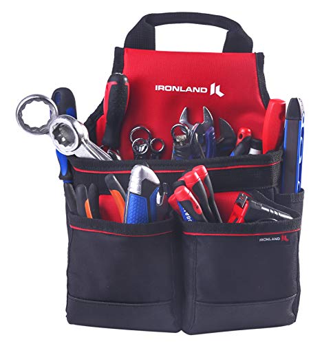 IRONLAND Electrician Tool Belt for Men, Adjustable Leather Tool Pouch Belt (1 Pouch)