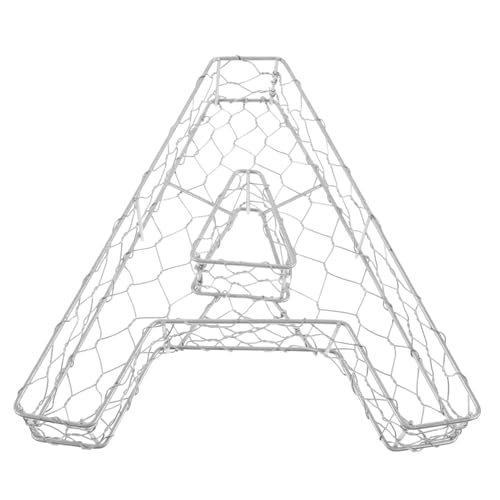 Parliky Floral Letter Wreath Frame Planter Decorative Home Letters for Shelf Wall Decor