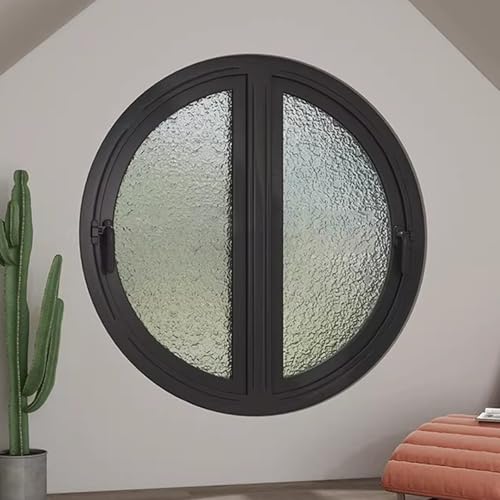 Ventana abatible con mango bloqueable en aluminio y cristal de seguridad 2