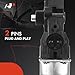 A-Premium Front Left Driver Side Window Lift Motor Compatible with Hyundai Santa Fe 2007-2012 Sport Utility, 2-Pin Connector (Without Auto-Up Function), Replace# 824502B000