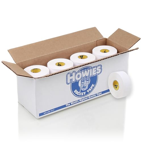 Howies Athletic Tape - 1" x 15yd White Athletic Tape, Pro Grade Strength - Sports Tape for Athletes and Medical Trainers, Fingers, Ankles, Wrist, Boxing, Football, Gymnastics (12)