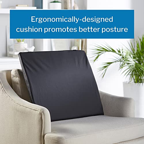 Mckesson Foam Back Support Cushion For Wheelchairs, Black, 22 In 18 In (W X D), 1 Count #TOP1