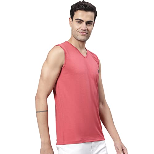 Image of Mack Jonney Regular Fit Cotton Solid Gym Vest for Men-V SL ANTHRA 01-P