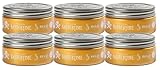 Barbertime Pomade No.3 | Haarstyling Haarwachs für Männer - (6x 150ml) Wasserbasiert | Fester Halt & Hoher Glanz | Gold Million Duft | Kein Verkleben - Langanhaltender Style & Natürlicher Look