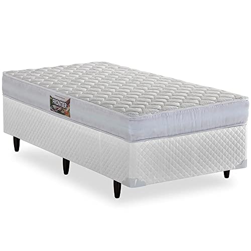 Cama Box de Solteiro Herval Frontier, Espuma Alto Suporte, 56x88x188 cm