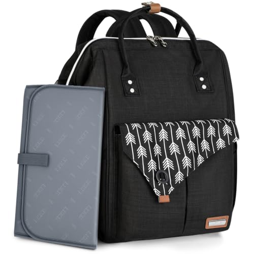 Lekebaby Baby Wickelrucksack Wickeltasche mit Wickelunterlage