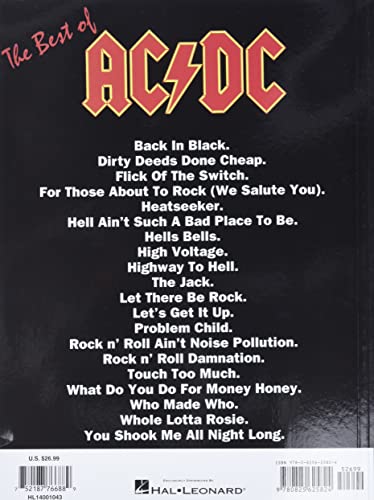 The Best Of Ac/Dc: Guitar Tab #TOP1