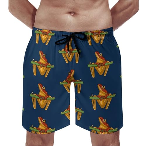 Coqui Frog Mens Swim Trunks Shorts Beach Pants Swimming Trunk Mesh Lining with Pockets4