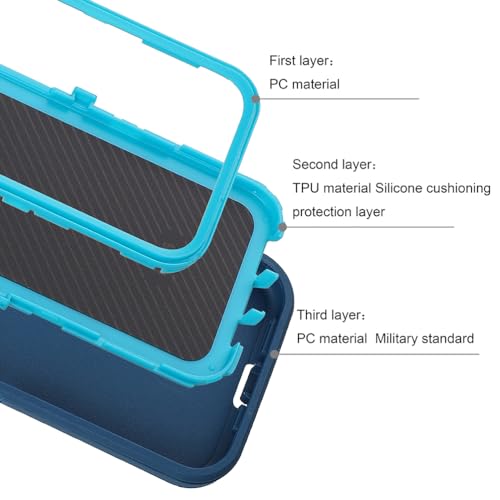 smartelf for iPhone 15 Case, 3 in 1 Heavy Duty Drop Protection Full Body Rugged Shockproof, Military Protective Tough Durable Cover Phone Case for Apple iPhone15 (CyanGreen) smartelf for iPhone 15 Case, 3 in 1 Heavy Duty Drop Protection Full Body Rugged Shockproof, Military Protective Tough Durable Cover Phone Case for Apple iPhone15 (CyanGreen)